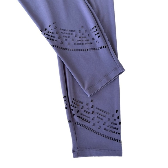 Sympli Canada Lagenlook Pull-Up Laser Cut Pants Lavender Size 10 GUC - Picture 4 of 10